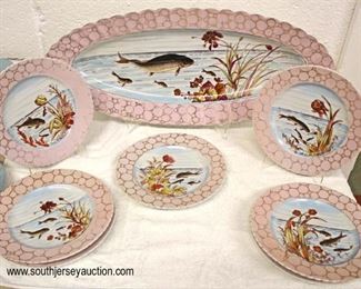  Antique Victoria Karlsband Austria “8 Piece” Fish Plate Set with Platter

Located Glassware – Auction Estimate $100-$300 