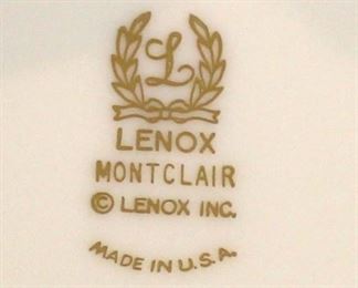  63 Piece Montclair Lenox Dinnerware Set made in U.S.A.

Located Glassware – Auction Estimate $20-$200 