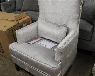  NEW Upholstered High Back and Tacked Wing Chair by “TOV” Collection

Located Inside – Auction Estimate $200-$400 