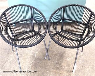 PAIR of Modern Design Chrome Leg Rattan Style Lounge Chairs

Auction Estimate $100-$300 – Located Inside 