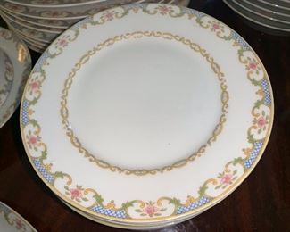 Haviland Limoges 12 piece place setting with serving pieces