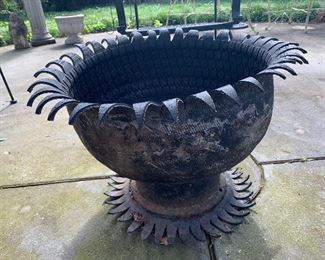 Unique planter handmade from tires