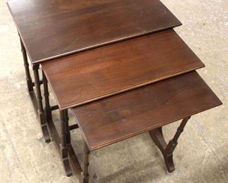  Set of 3 “Ethan Allen Furniture” Mahogany Stack Tables

Auction Estimate $100-$300 – Located Inside 