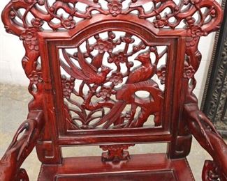  PAIR of SOLID Mahogany Highly Carved and Ornate Mahogany Asian Inspired Arm Chairs

Auction Estimate $300-$600 – Located Inside 