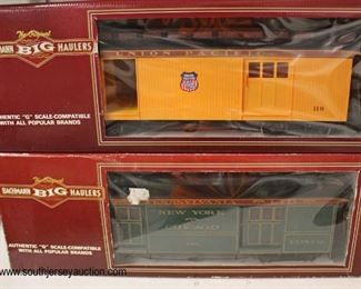   “Lionel” Bachmann Big Haulers Union Pacific “G” Full Baggage

 “Lionel” Bachmann Big Haulers PRR Liberty Bell Green “G” 4 Door Baggage

Auction Estimate $20-$300 – Located Glassware 