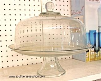 Just in Time for Holidays or Make it Freaky for Halloween

Clear Glass Elevated Cake Plate with Lid

Auction Estimate $10-$20 – Located Glassware 