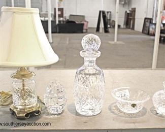  Selection of Cut Glass Decanters, Lamp, and More

Auction Estimate $20-$50 – Located Glassware 