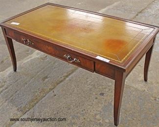  Mahogany “Imperial Furniture” One Drawer Leather Top Coffee Table

Auction Estimate $100-$200 – Located Inside 