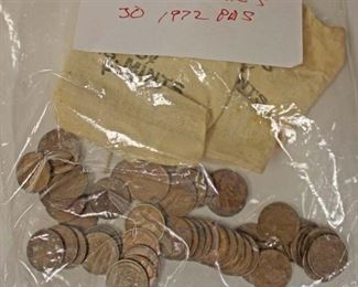  Bag of 50 Wheat Pennies and 30 Pennies from 1972

Auction Estimate $5-$10 – Located Glassware 