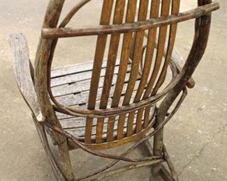  ANTIQUE 3 Piece Adirondack Pair of Rockers and Table

Auction Estimate $200-$400 – Located Inside 
