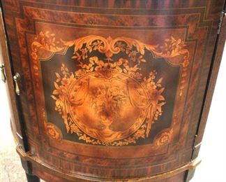  Contemporary “Decorative Crafts Inc. Hand Crafted Imports” Decorator 2 Door Banded and Inlaid Demilune Commode

Auction Estimate $200-$400 – Located Inside 