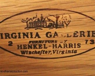 PAIR of “Henkel Harris Furniture, Virginia Galleries” SOLID Wild Black Cherry 2 Drawer with Pull Down Door Night Stands

Auction Estimate $200-$400
