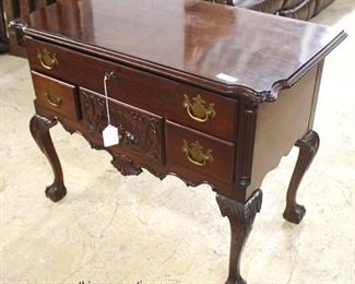 SOLID Chippendale Style Mahogany Ball and Claw Carved 4 Drawer Shell Carved Low Boy

Auction Estimate $200-$400 – Located Inside