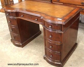 SOLID Mahogany “Hooker Furniture” Leather Top 9 Drawer Desk

Auction Estimate $200-$400 – Located Inside