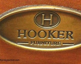 SOLID Mahogany “Hooker Furniture” Leather Top 9 Drawer Desk

Auction Estimate $200-$400 – Located Inside