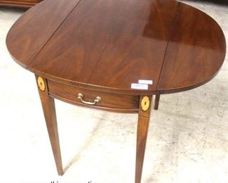 Mahogany “Hickory Chair Company” Inlaid Drop Side One Drawer Pembroke Table

Auction Estimate $100-$300 – Located Inside