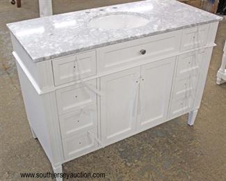  NEW 48” Marble Top 8 Drawer 2 Door White Bathroom Vanity with Hardware

Auction Estimate $300-$600 – Located Inside 
