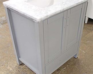  NEW 30” Grey 2 Door 1 Drawer Marble Top Bathroom Vanity with Hardware and Mirror (not shown)

Auction Estimate $200-$400 – Located Inside 