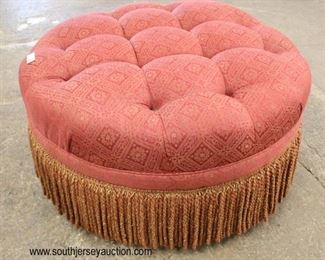  Upholstered Button Tufted Round Decorator Ottoman with Fringe

Auction Estimate $100-$200 – Located Inside

  