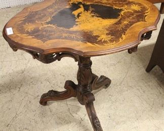  ANTIQUE Highly Inlaid Rosewood Mahogany and Satinwood Black Forest Parlor Table

Auction Estimate $300-$600 – Located Inside 