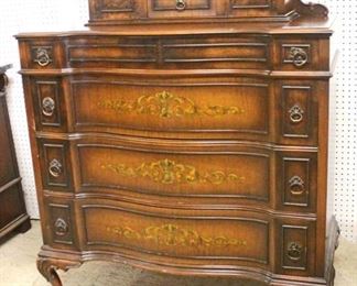  Paint Decorated Walnut Step Back High Chest

Auction Estimate $200-$400 – Located Inside 