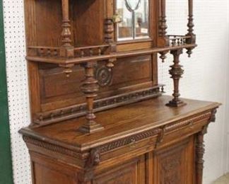  ANTIQUE 2 Piece Walnut Highly Carved and Ornate Court Cupboard

Auction Estimate $300-$600 – Located Inside 