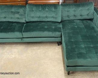  NEW Contemporary Green Velour Button Tufted 2 Piece Sectional Sofa Chaise

Auction Estimate $400-$800 – Located Inside 