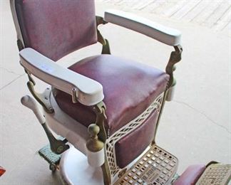  ANTIQUE Porcelain Barber Shop Chair by

Auction Estimate $200-$600 – Located Dock 