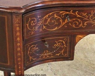  ANTIQUE Kidney Shape Mahogany Inlaid Writing Desk

Auction Estimate $200-$400 – Located Inside 