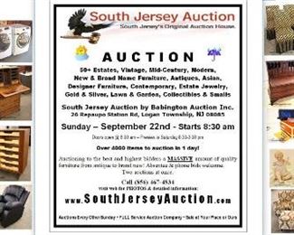 South Jersey Auction September 22nd Sunday Fantastic Auction