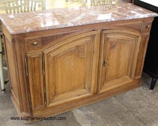  ANTIQUE Mahogany Continental 2 Door French Marble Top Buffet

Auction Estimate $100-$300 – Located Inside 