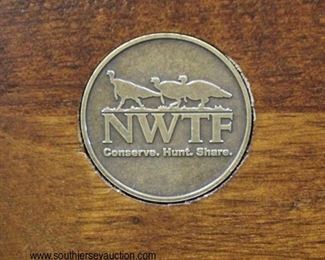  Contemporary “NWTF Conserve Hunt Share” “X” Frame 2 Drawer Mahogany Desk

Auction Estimate $100-$300 – Located Inside 