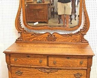  ANTIQUE FANCY Oak Dresser with Beveled Mirror

Auction Estimate $100-$300 – Located Inside 