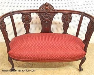  ANTIQUE Highly Carved Mahogany Settee

Auction Estimate $100-$300 – Located Inside 