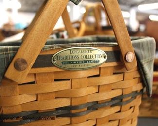 Large Collection of “Longaberger” Baskets – Different Sizes and Styles

Auction Estimate $10-$100 each – Located Glassware 
