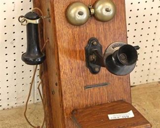  ANTIQUE “Stromberg-Carlson Telephone Manufacturing Co.” Oak Crank Wall Phone

Auction Estimate $100-$300 – Located Inside 