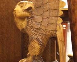  Hand Carved Mahogany Eagle (approximately 3 Foot Tall)

Auction Estimate $200-$400 – Located Inside 