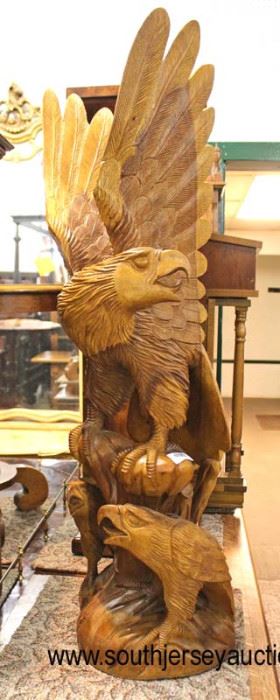  Hand Carved Mahogany Eagle (approximately 3 Foot Tall)

Auction Estimate $200-$400 – Located Inside 