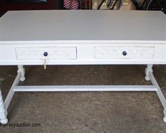  White Painted 2 Drawer Library Style Desk

Auction Estimate $100-$300 – Located Inside 