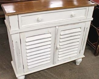 Shabby Chic Louver front Natural Finish Decorator Buffet

Auction Estimate $200-$400 – Located Inside 