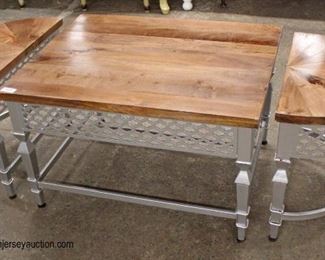  COOL 3 Part Natural Finish Top Decorator Coffee and End Table Set

Auction Estimate $200-$400 – Located Inside 