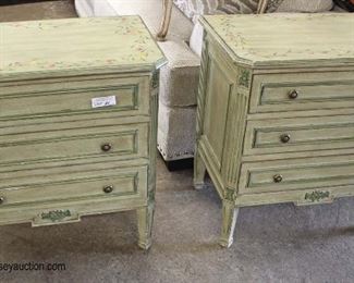  PAIR of Italian Paint Decorated 3 Drawer Bedside Stands

Auction Estimate $200-$400 – Located Inside 