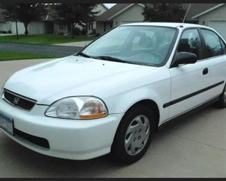 1997 Honda Civic. One Owner, 66,000 Actual Miles, No Rust, Regularly Maintained with Service Records.