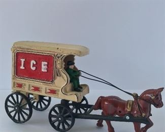 Cast iron ice wagon