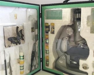 Vintage microscope kit