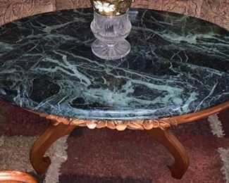MARBLE TOP VICTORIAN TABLE $200