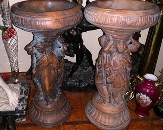 2 LARGE GRACES SCUPTURE STANDS ... 