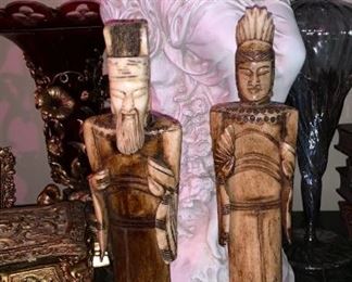 PAIR OF SCULPTURES  $175