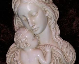 LARGE 3D MOTHER CHILD WALL  SCULPTURE  $65