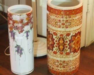 Pr. Umbrella Stands--one on left is Japanese